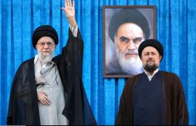 حضور رهبر انقلاب در مراسم ارتحال امام خمینی ره
