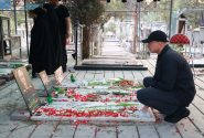 حضور محمدباقر قالیباف بر مزار شهدای تهاجم رژیم صهیونیستی